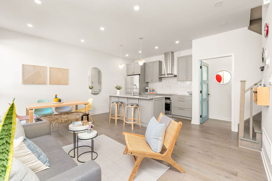 Open-concept living space at 39 Florence St TH5, Little Portugal, Toronto